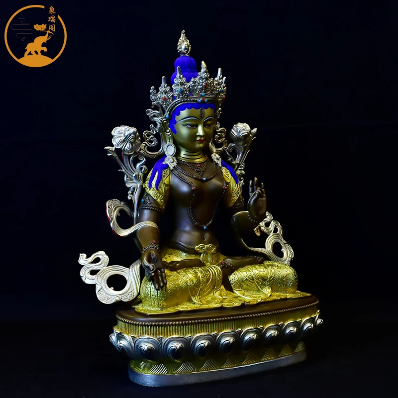 Xiangrui Pavilion, Xizang, Taiwan Tibetan Buddhist Statue Articles, Pure Copper Tantric Bronze Statue, Pure Copper Antique White