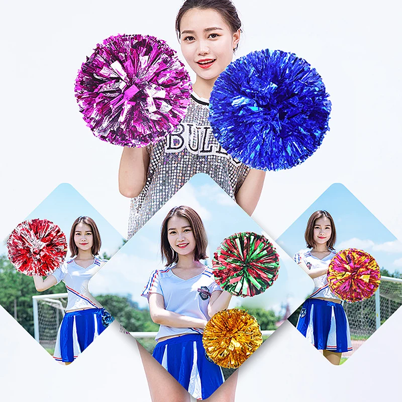 Suministros para partidos deportivos de baile y concierto Vocal, decoración de animadoras, Bola de flores, pompones
