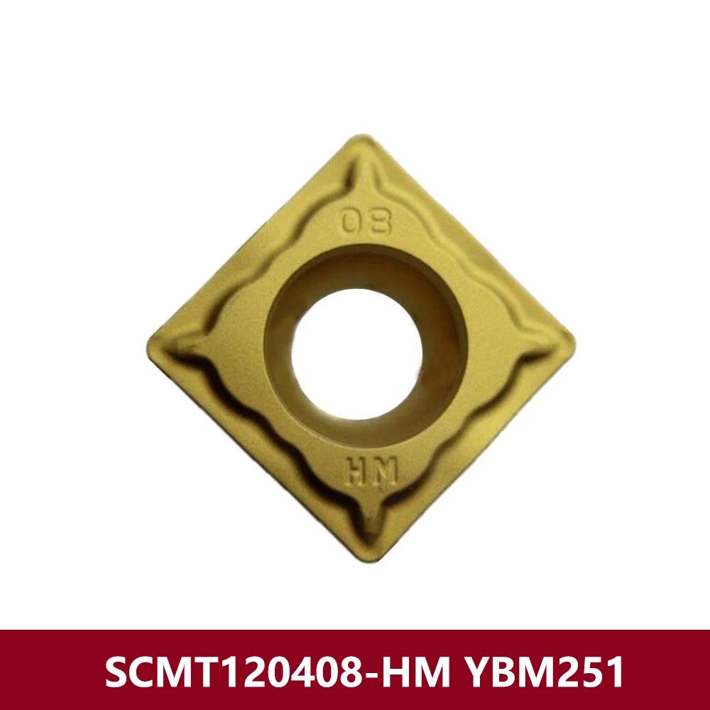 SCMT432-HM Original SCMT120408-HM YBM251 Turning Tools Holder SCMT120408 SCMT 120408 HM Carbide Insert SCMT1204 CNC Lathe Cutter