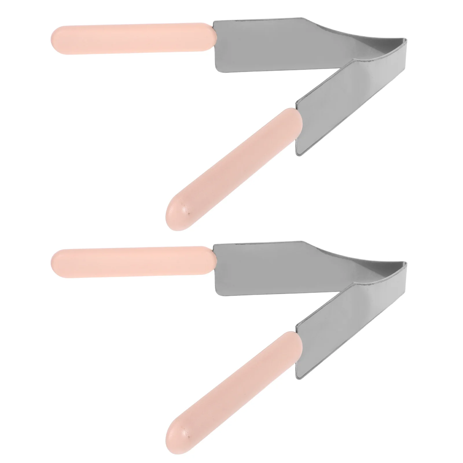 

2Pcs Stainless Steel Cake Dividing Tongs Non-Slip Handle Triangle Cake Cutting Tool Wedding Party Pie Server Dessert Transfer