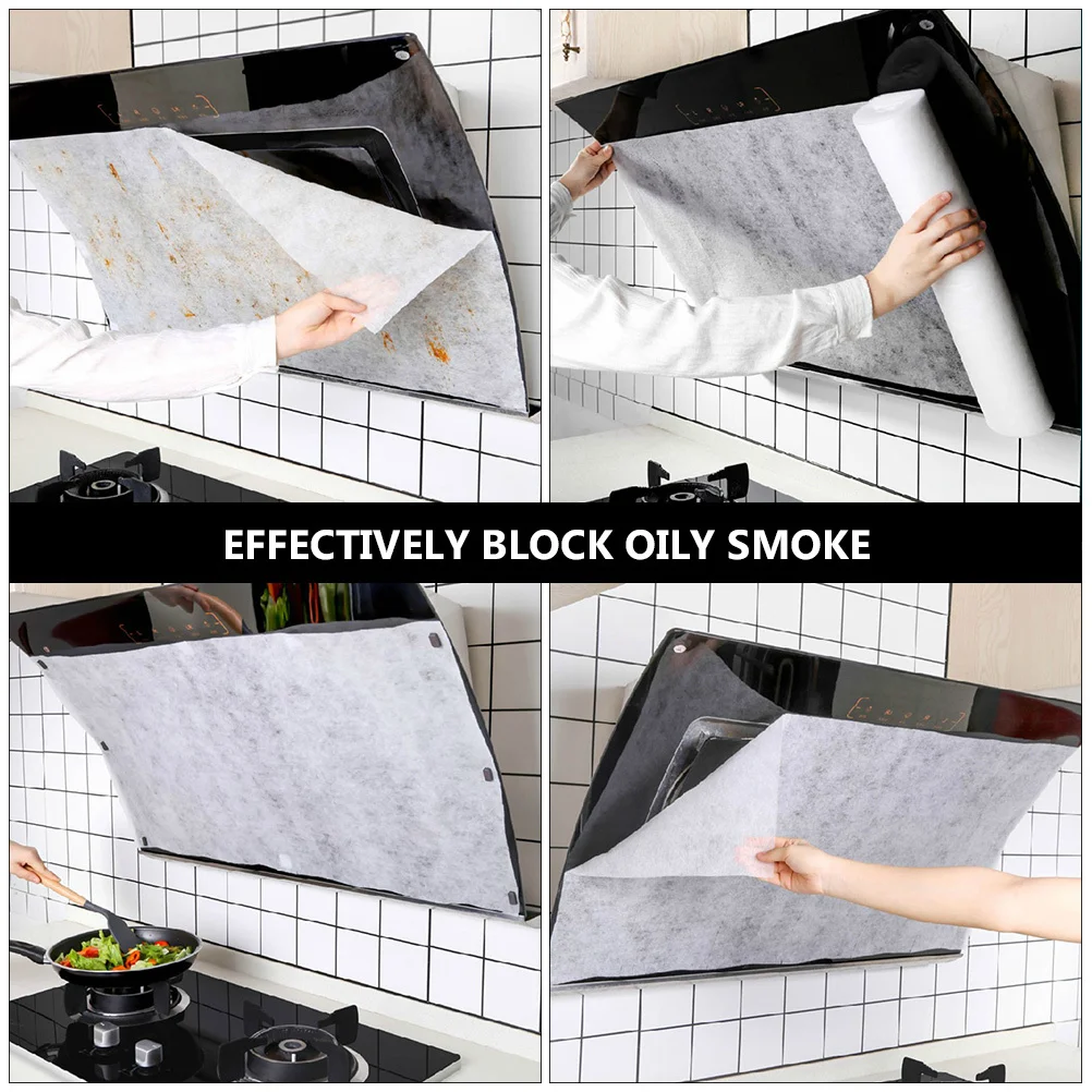 

Flame Retardant Nonwoven Range Hood Oil Filter Paper Kitchen Ventilator Grease Absorbing Anti Fouling High Heat