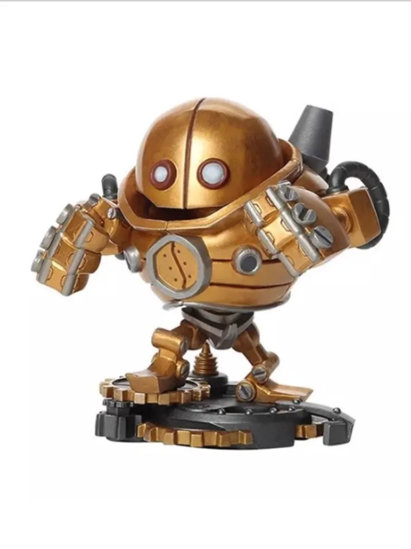 Original LOL League of Legends Blitzcrank The Great Steam Golem Q Version Game Statues Action Figures Collectible Model Gift