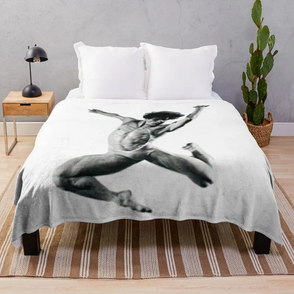 

Rudolf Nureyev. Ballet dancer Throw Blanket Plush Luxury Designer Comforter Blankets