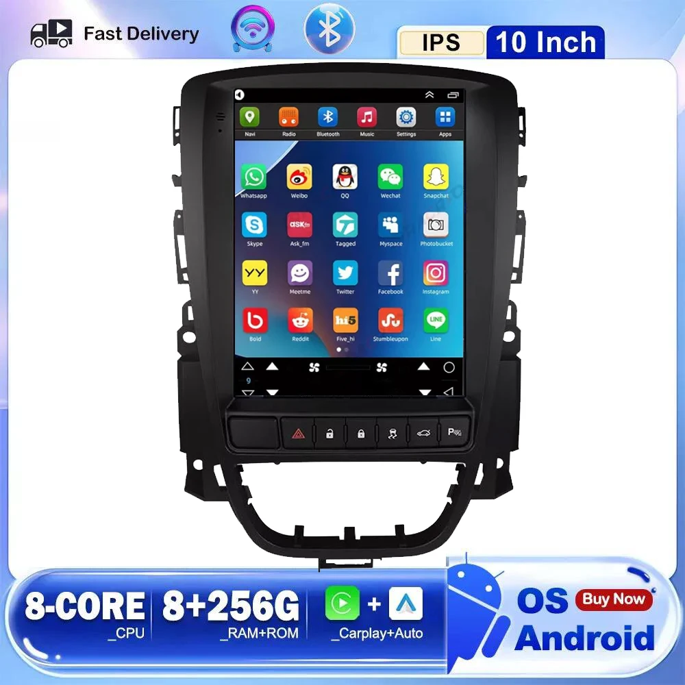 

9.7"INCH Android 14 Car Radio for Opel Astra J Cascada Buick Verano Excelle 2009 2010-2015 Multimedia Player Stereo Head Unit