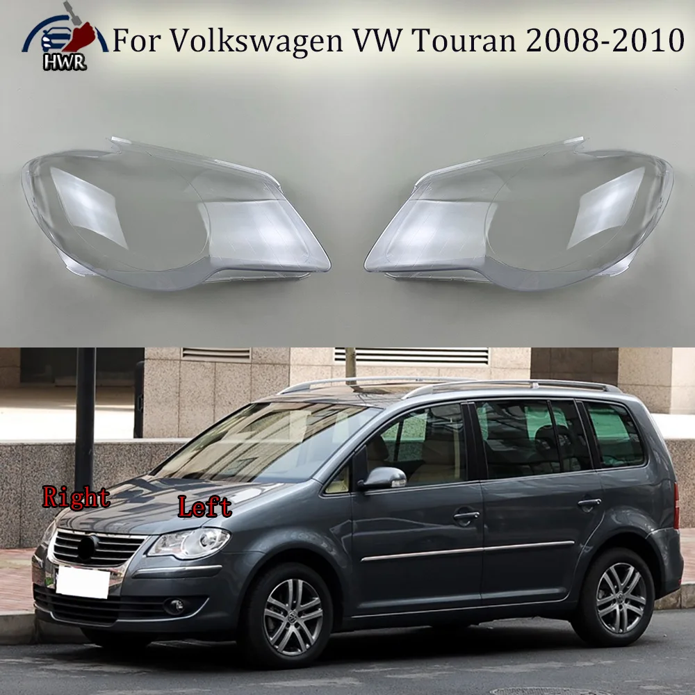 Headlamp Transparent Shell Lampshade Lamp Shade Front Headlight Cover Lens Plexiglass For Volkswagen VW Touran 2008 2009 2010