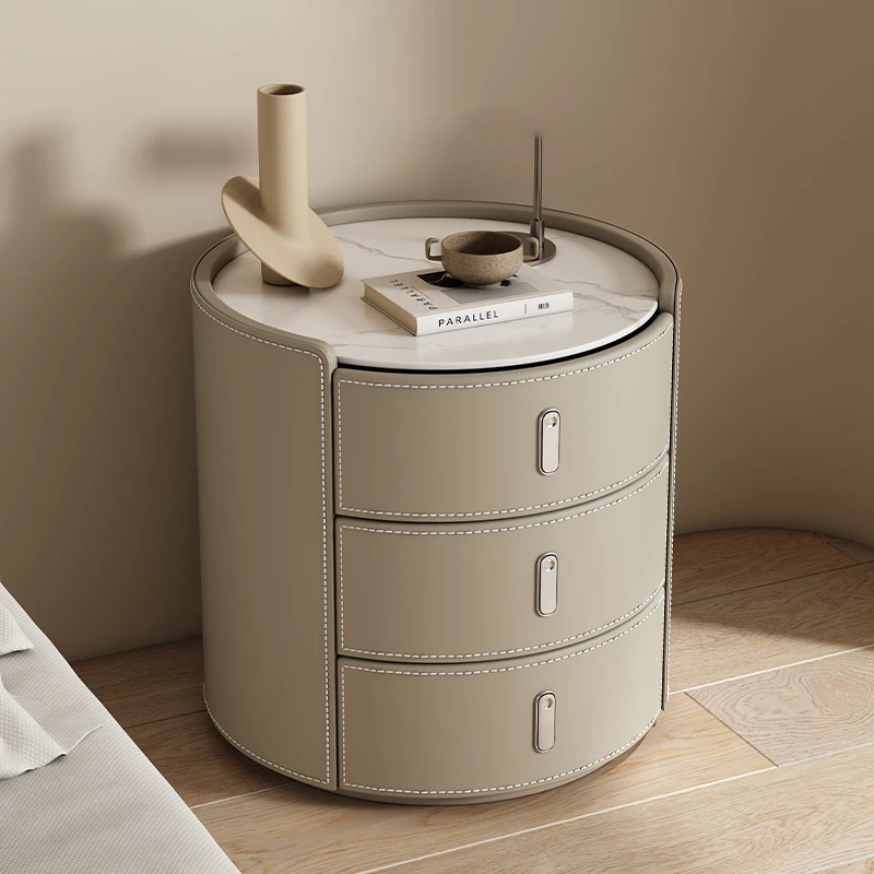 

Elegant Modern Premium Night Table Design Storage Minimalist Style Bedside Table Trendy Nordic Mesa De Noche Bedroom Furniture