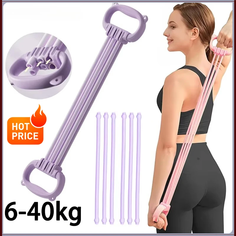 Yoga Yoga Stretch Strap 6 Adjustable Ropes Elastic Stretch Band Open Back Shoulder Exercise Home Fitness Training Tool - Aliexpress Deal