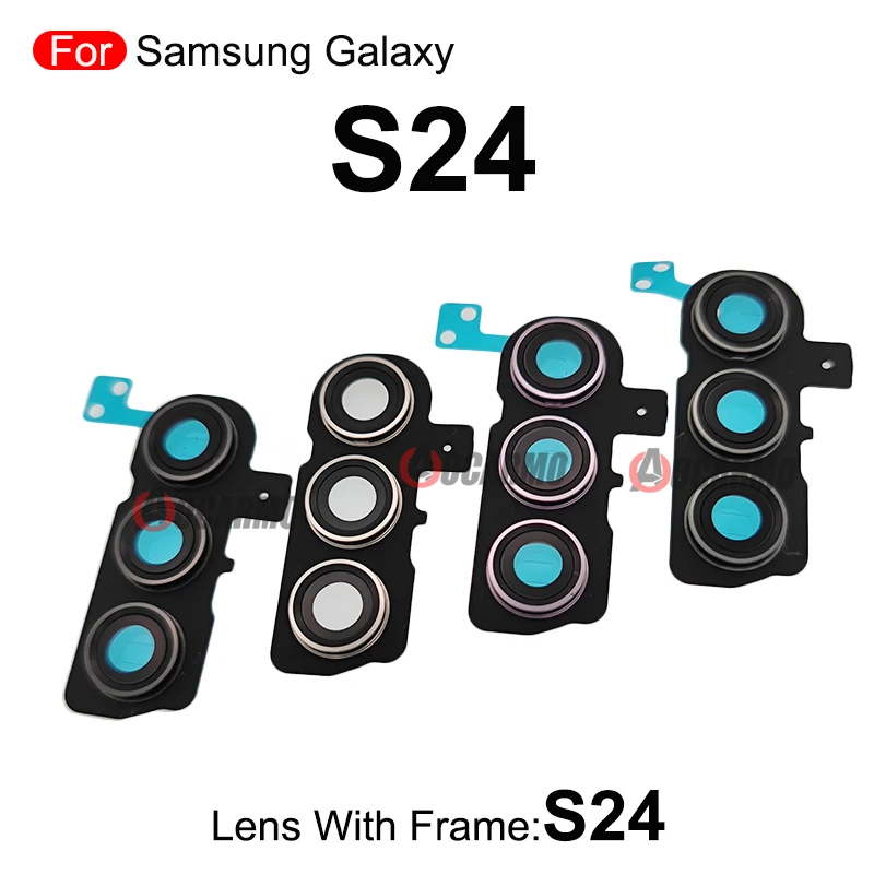 For Samsung Galaxy S24 Plus S24+ Rear Lens Back Camera Lens With Frame Replacement Part