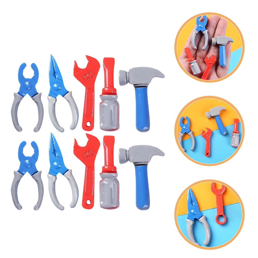 10 strumenti di simulazione Fai finta di creatività Miniature di case delle bambole Regali leggeri con superficie liscia e sicura