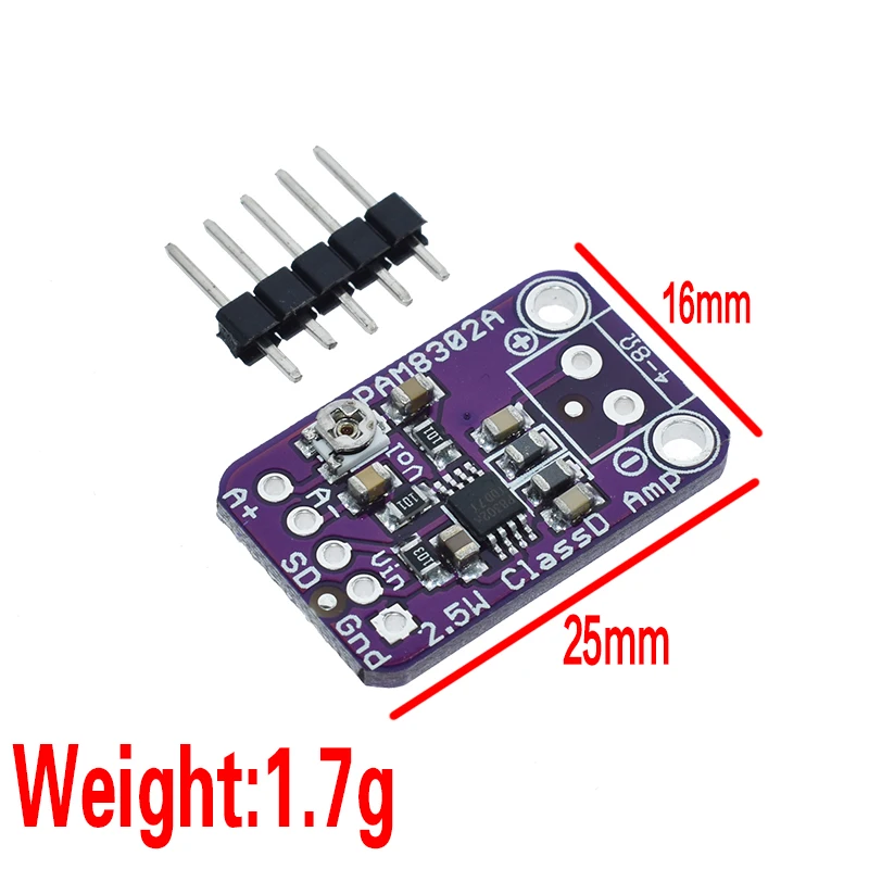 CJMCU-8302 PAM8302 2.5W PAM8302A single channel Class D Audio power amplifier module development board