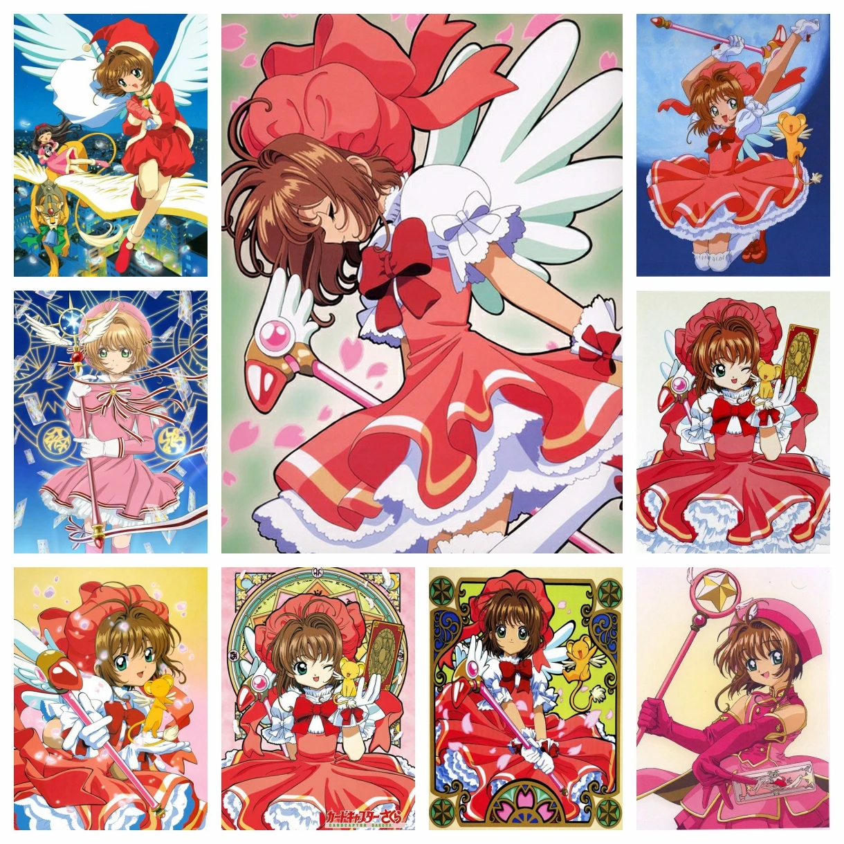 2024 Nowy zestaw 5D DIY Cardcaptor Sakura Diamond Painting Kit Diamond Embroidery Color Oil painting handmade DIY Mosaic art home decor