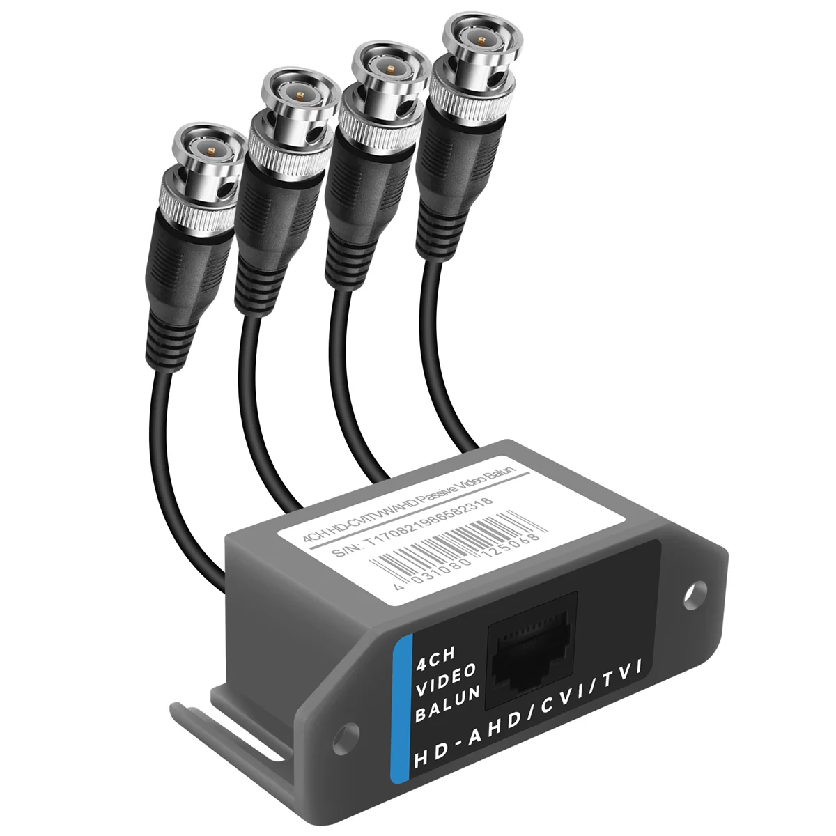 AAAE 4-Channel Video Balun BNC UTP CAT5 Transmitter for CCTV/ Surveillance Camera Trend