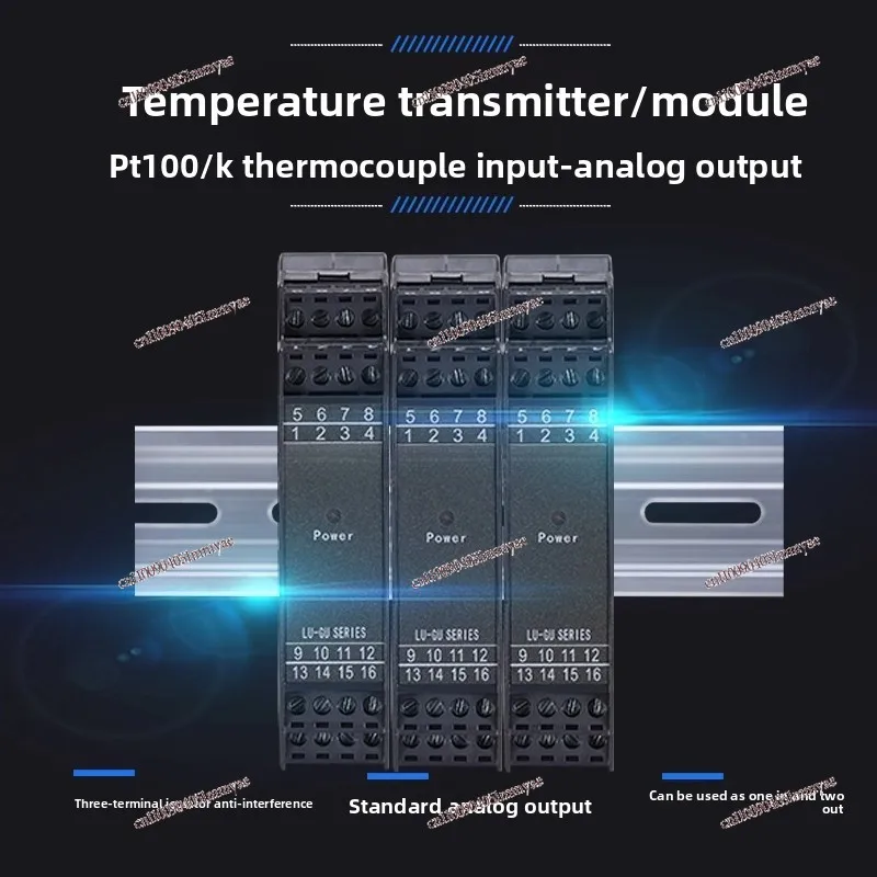 Temperature transmitter PT100 thermal resistance thermocouple 4-20ma temperature transmitter module