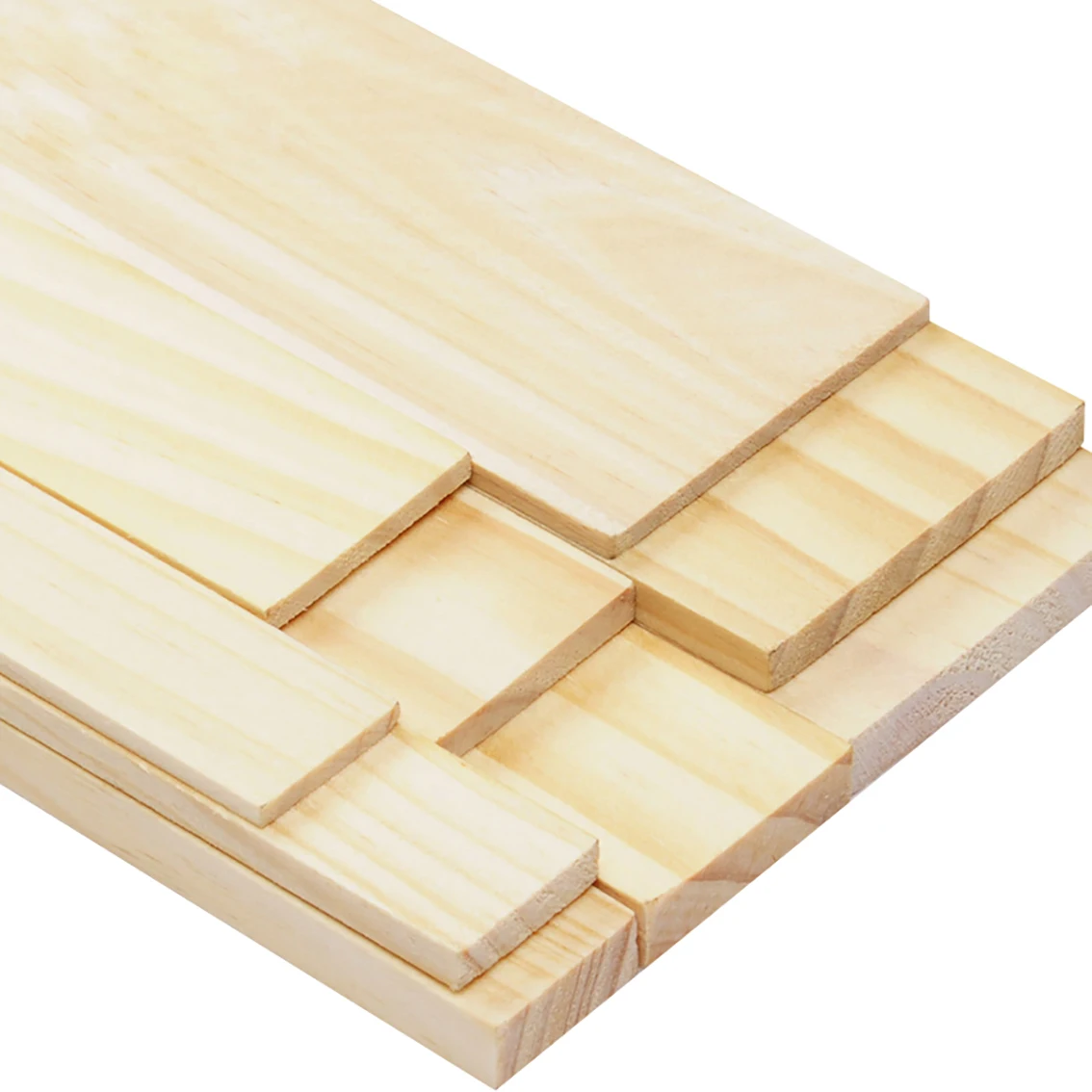 Rectangular Wood Strip Thickness 3/5/8mm Solid Pine board DIY Model Material Crafts Decoration Making Parts