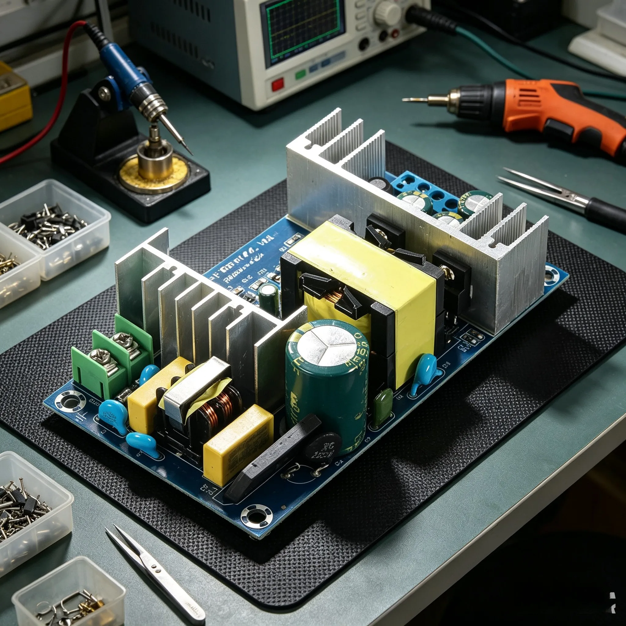 Switch Mode Board 36V Power Supply Short Circuit Protection Module Power Supply Compact Metal Case Global Voltage Compatible