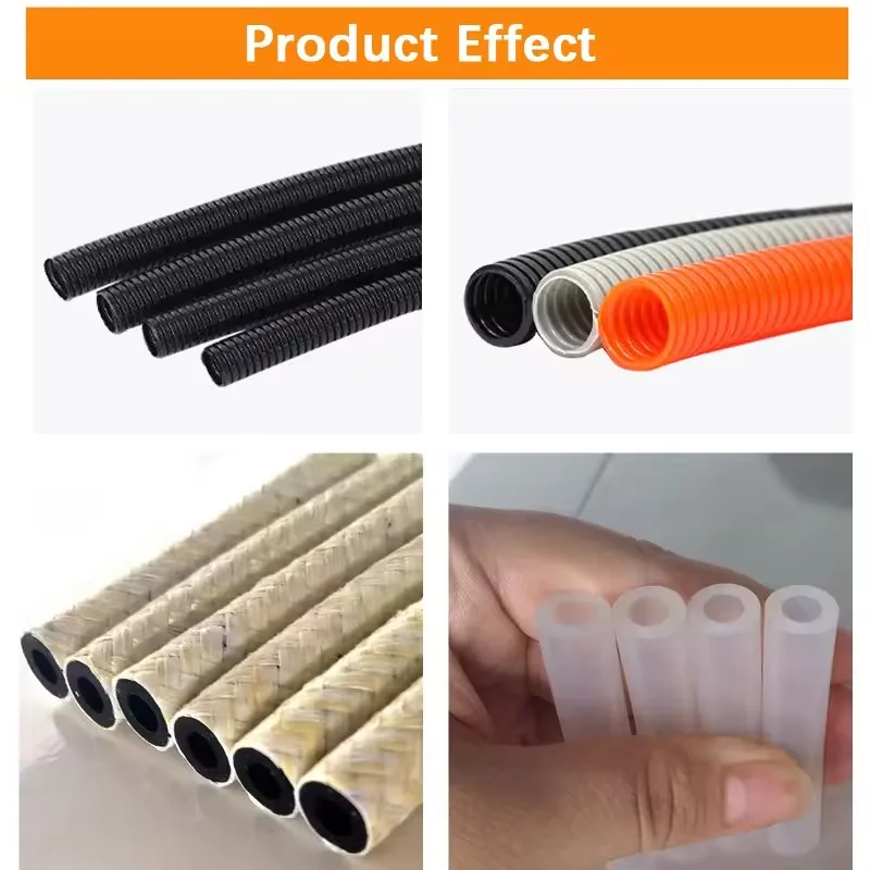 Fully Automatic Microcomputer Tube Cutting Machine High Speed Cutting Hose PVC Heat Shrink Sleeve Silicone PE Plastic Pipe