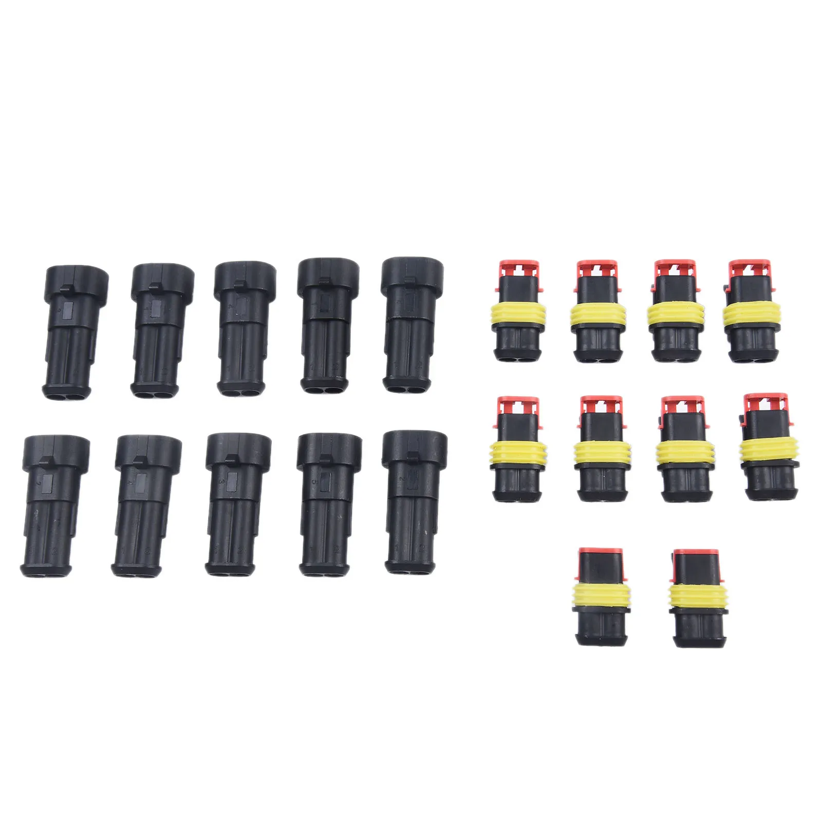 Connector Plug Wire Connectors 10pcs 2Pin Circuit Sealed Dustproof Electrical Wire Harness Waterproof For Car Motorcycle Truck