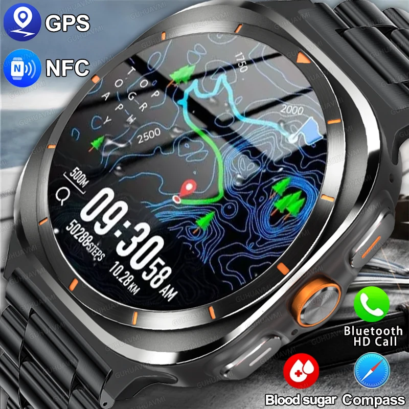 2024 Watch 7 Ultra 47mm Smart Watch IP68 Waterproof Bluetooth Call Compass Smartwatch for Men Women 1.46