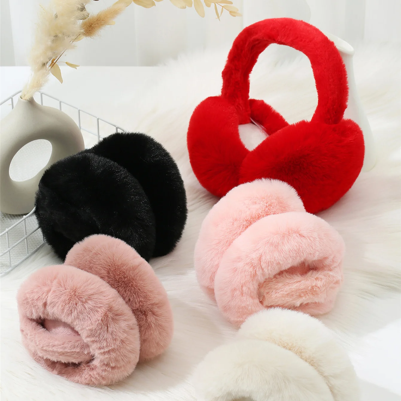 1 semplice copertura per le orecchie in peluche antivento autunnale e invernale, copertura per le orecchie antivento e calda per lavoro, pendolarismo, tempo libero e gioco