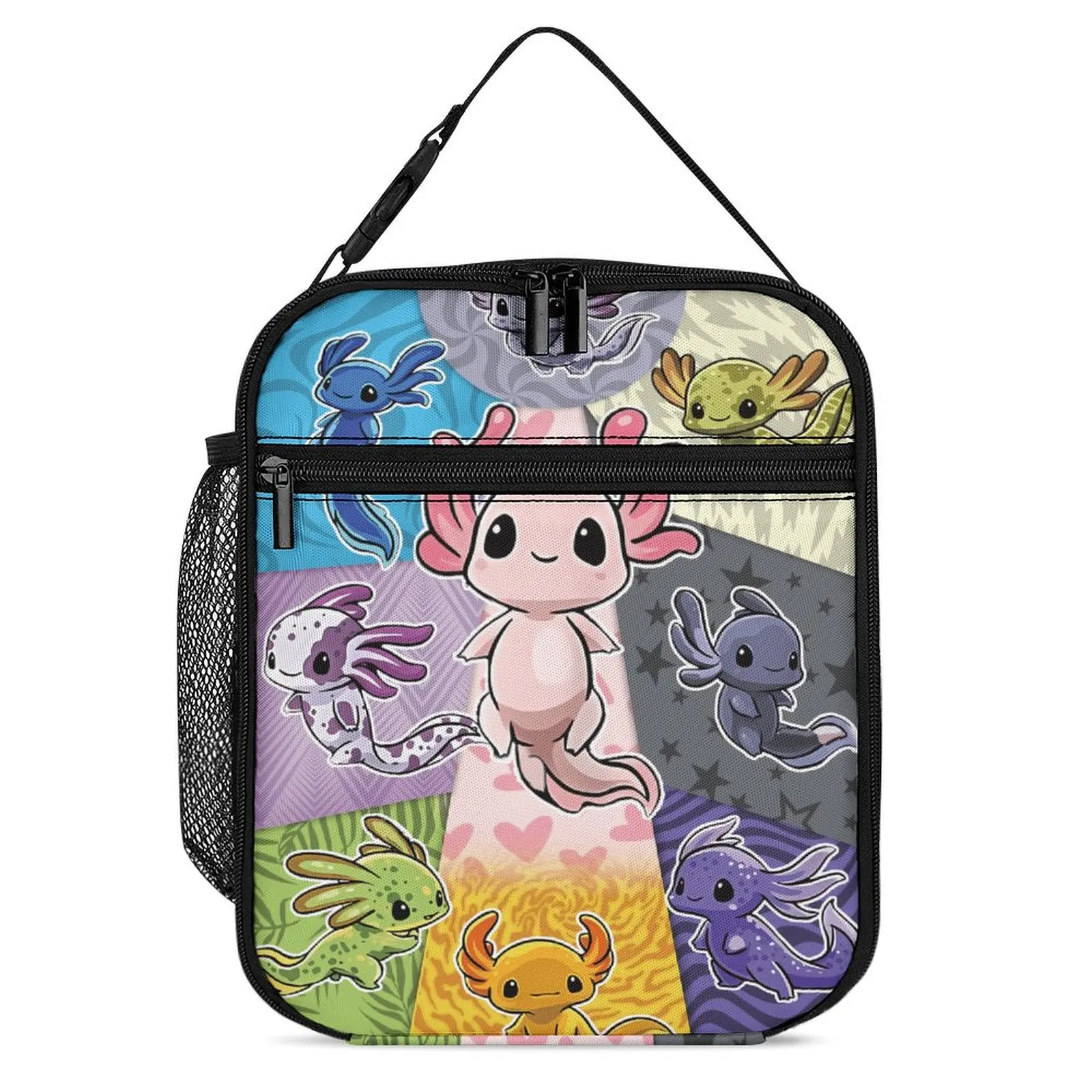 Axolotl Lunch Box Reusable Insulated  Lunch Bag for All Season Non-Food Contact