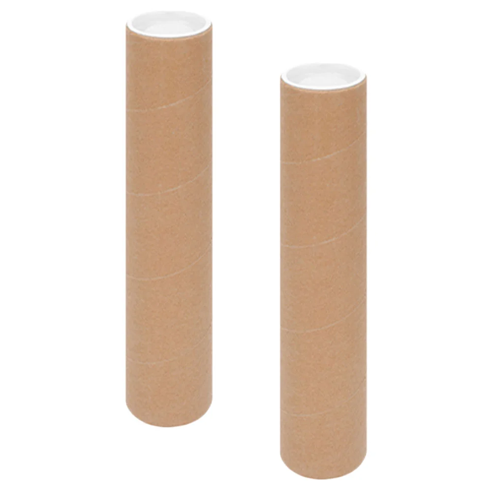 2 Pcs Posters Heavy Duty Mailing Tube Carrying Case Water Proof Tubes for Holder Paper Drawing Artwork Storage Travel