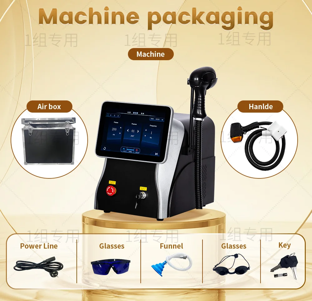 808nm Diode Laser Hair Removal Machine 3 wave Ice Titanium Painles Permanent Alexandrite Device For Professional Salon Depilador