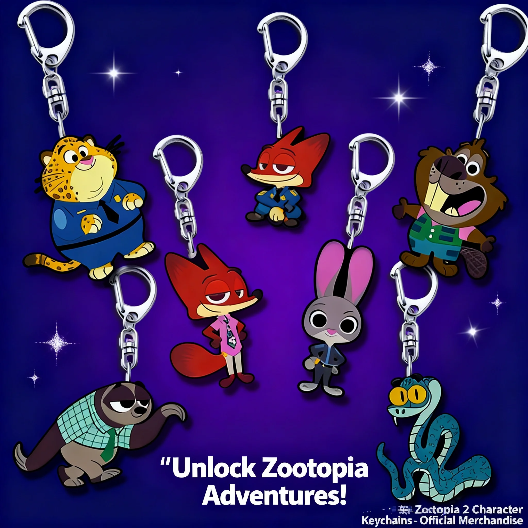 

Акриловый брелок Nick Judy с персонажами мультфильма «Зоотопия», двусторонний, подвеска для рюкзака, аксессуары в стиле аниме