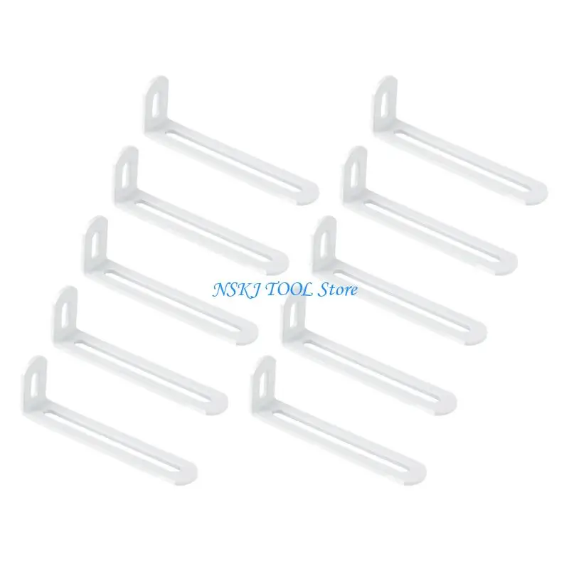 L8RC Heavy Gauges Right Angles Brackets Corrosion Resistant Metal Hardware For Wall Mounted Storage Solution