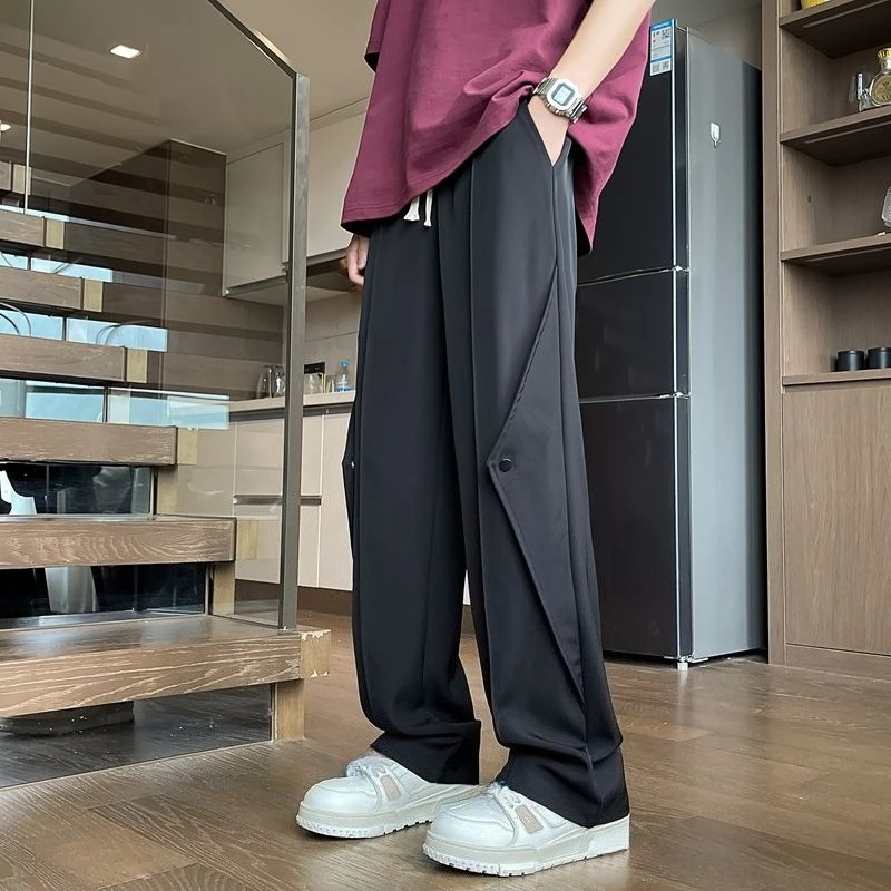 

Tailoring Trousers for Men Regular Fit Aesthetic Vintage New in Classic Designer Cheap High Quality Polyester Casual Pants Man