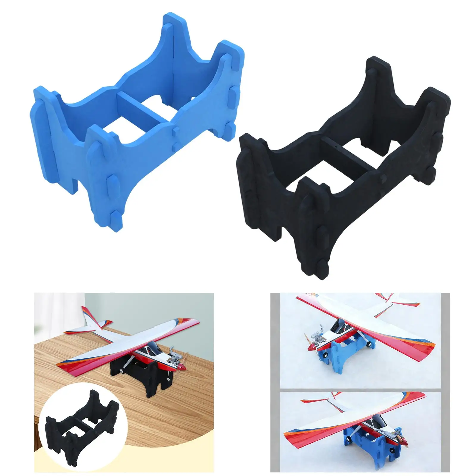 RC Aircraft Foam Stand Accessories Support Supplies Repair Parts Easy to Install Airplane Stand Aircraft Bracket