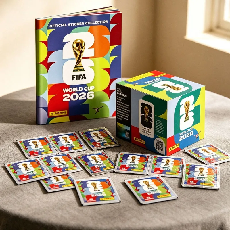 Panini 2026 World Cup Sticker Packs Football Player Collectible Sticker Book Soccer Collectibles Gift For Football Hobby Fans