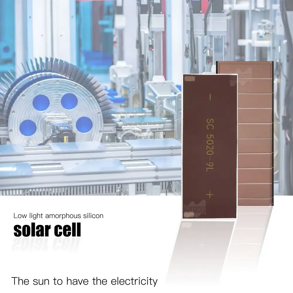 Mars Rock 3.3V 6μA 50×20MM 9 Cells Indoor Dim Light Solar Panels Solar Cells Amorphous Solar Cells Thin Film Solar Cells