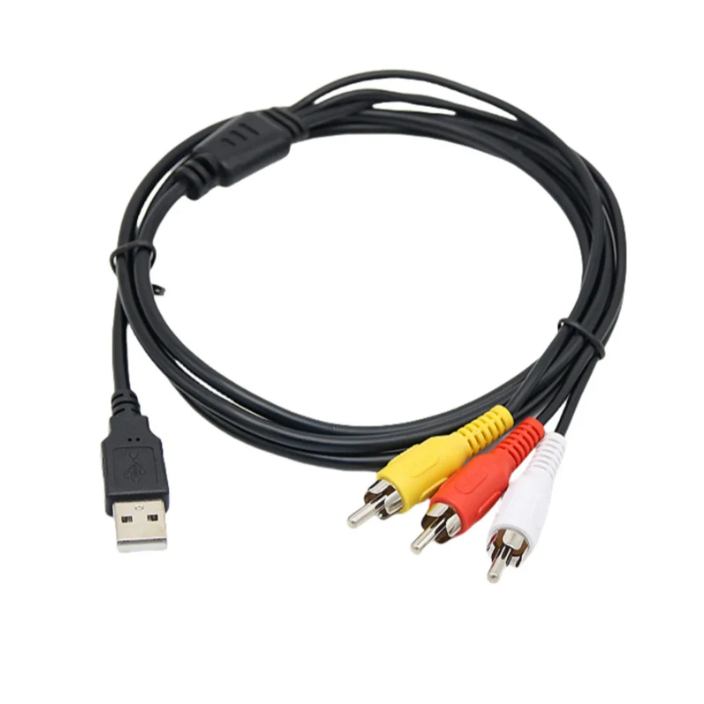 Usb Male To 3 Rca F…