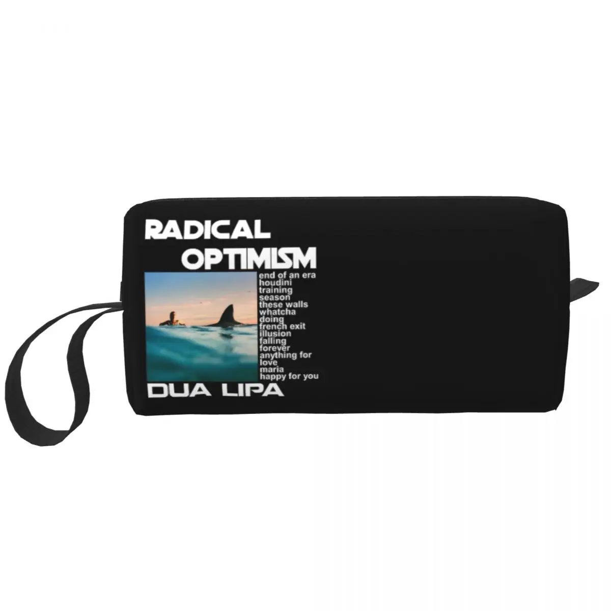 

Косметички D-Dua Lipa Singer, новинка 2024 года, альбом с рисунком радикального оптимизма, косметичка, стильный уличный органайзер для косметики