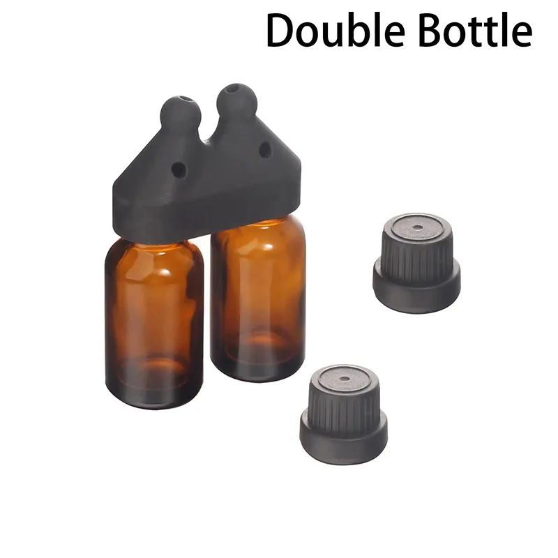 

DIY Aromatherapy Nasal Inhaler Empty Bottle, Dual Nostril Essential Oil Refillable Nose Stick Dispenser(Empty bottle）
