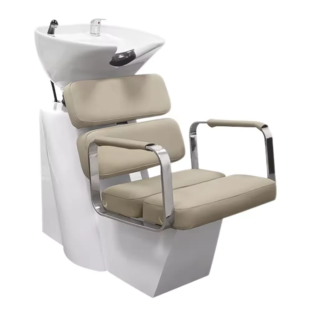 

Factory Direct Sales Comfortable Shampoo Chair Hair Washing Sink Shampoo Bowl Bed Backwash Unit Salon Shampoo Chairs