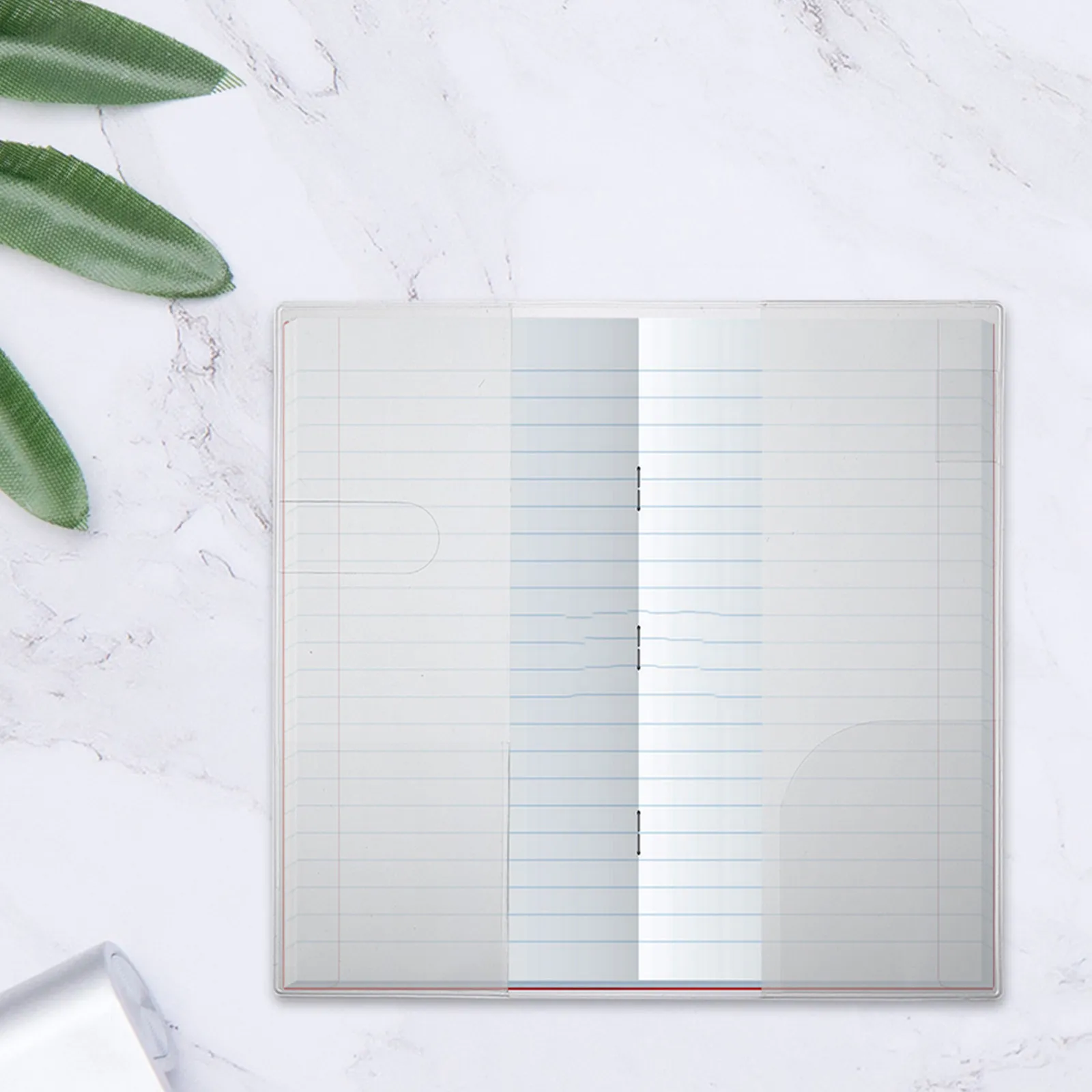 

2Pcs Clear Notebook Cover: Waterproof Transparent PVC Sleeve for 48K Planner - Dustproof Protective Jacket for School Office