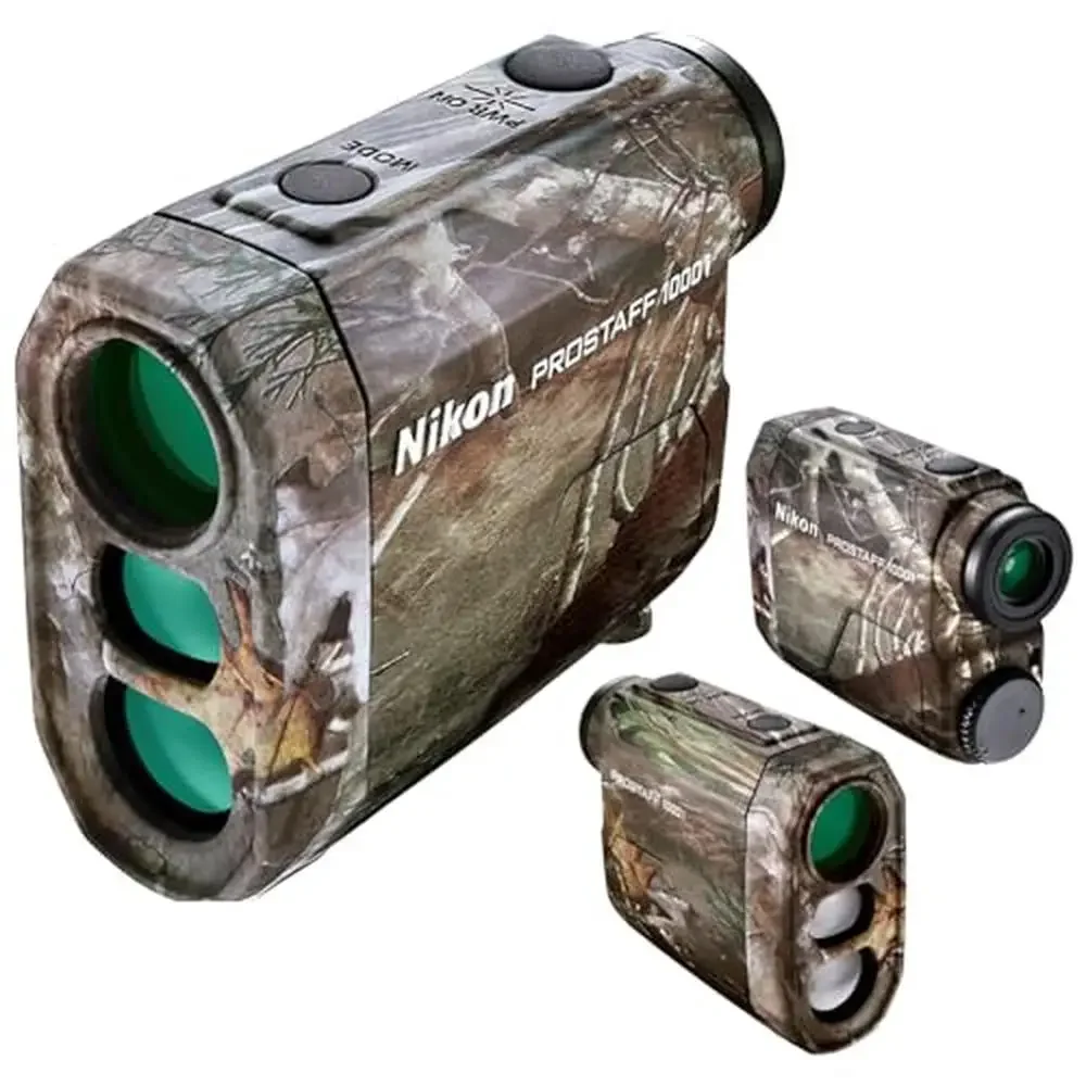 Nikon Laser Rangefinder PROSTAFF 1000i TrueTimber Kanati Camo Bundle Tru- Technology ID Technology Continuous Measurement