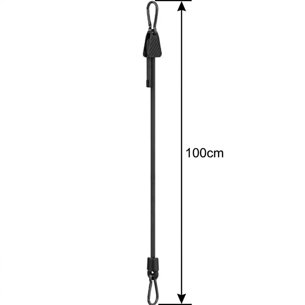 Adjustable Bungee Strap with Hooks for Outdoor Adventures Road Trips and Daily Organization Tasks 1/1.2m Length