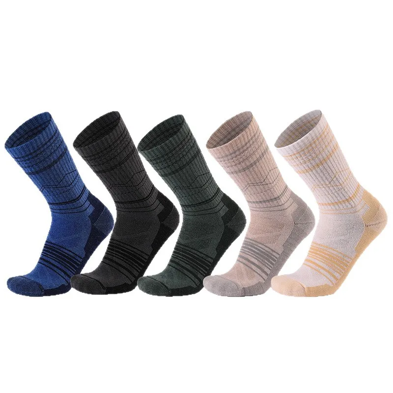 

70% Merino Wool Socks Thicken Warm Hiking Cushion Crew Socks For Men Women Breathable Sports Socks Moisture Wicking Euro Size