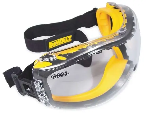 Impact Resistant Safety Goggles, Clear Anti-Fog, Scratch-Resistant Lens, Concealer Series