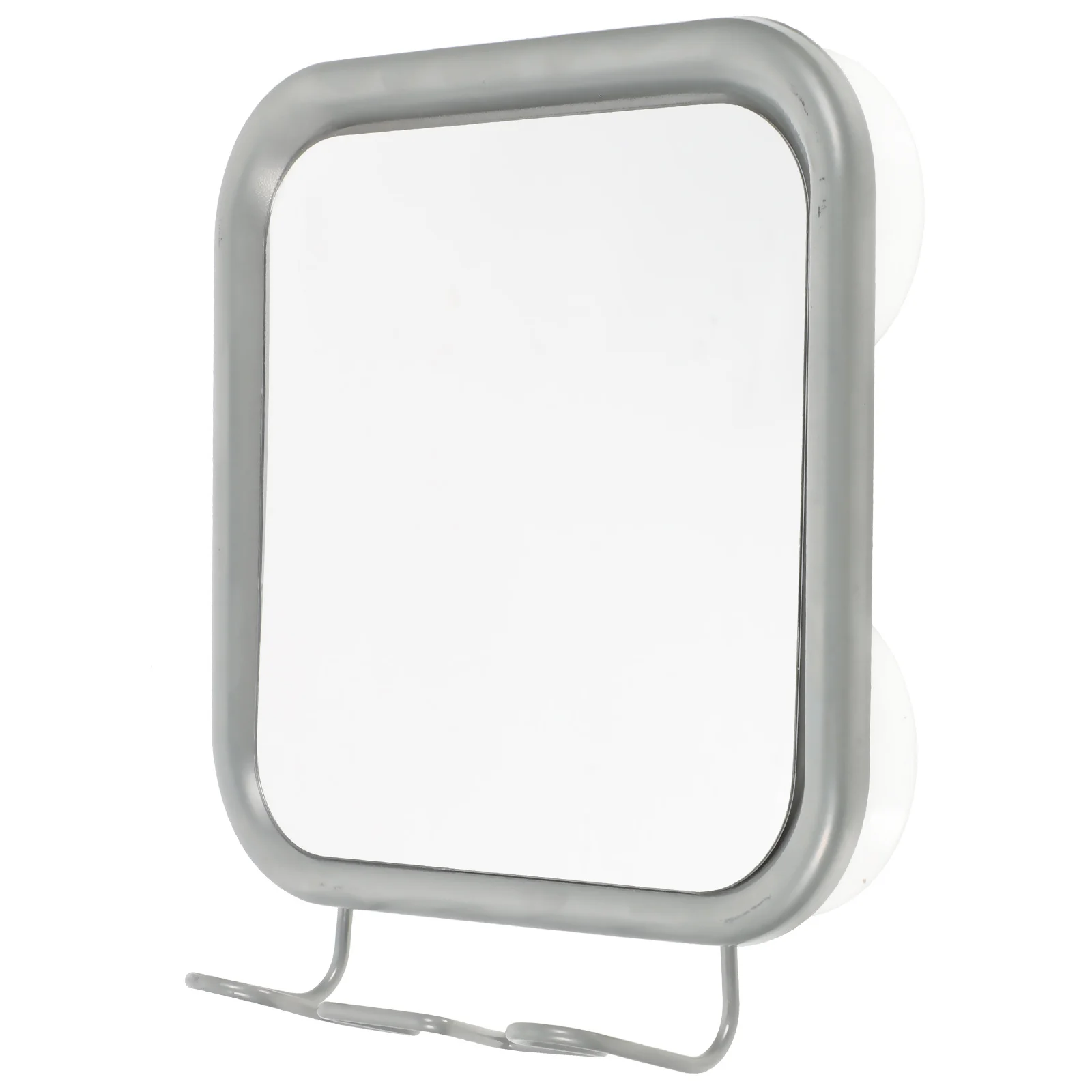 

Bathroom Vanity Mirror Punch-Free Shower Suction Cup 4 Hooks Fogless Mirror for Shaving and Makeup Shower Mirrors
