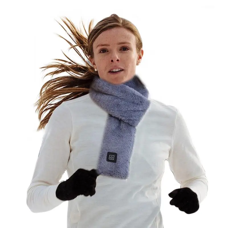 Winter Outdoor Warm Electric Heating Scarf Heating Pads 3 Gear USB Soft HeatingThermal Shawl Neck Brace Warm Scarf