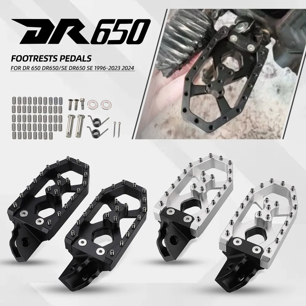 Für Suzuki DR 650 DR650/SE DR650 SE 1996-2023 2024 Motorrad Fußrasten Pedale Fußstützen DR650 Fußrasten-Zubehör