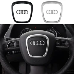 Automobile Steering Wheel Badge Replacement Decoration LOGO For AUDI A6L A5 Q7 A3 Q3 2005-2011 A4L Q5 2005-2012 A8L A7 2005-2010
