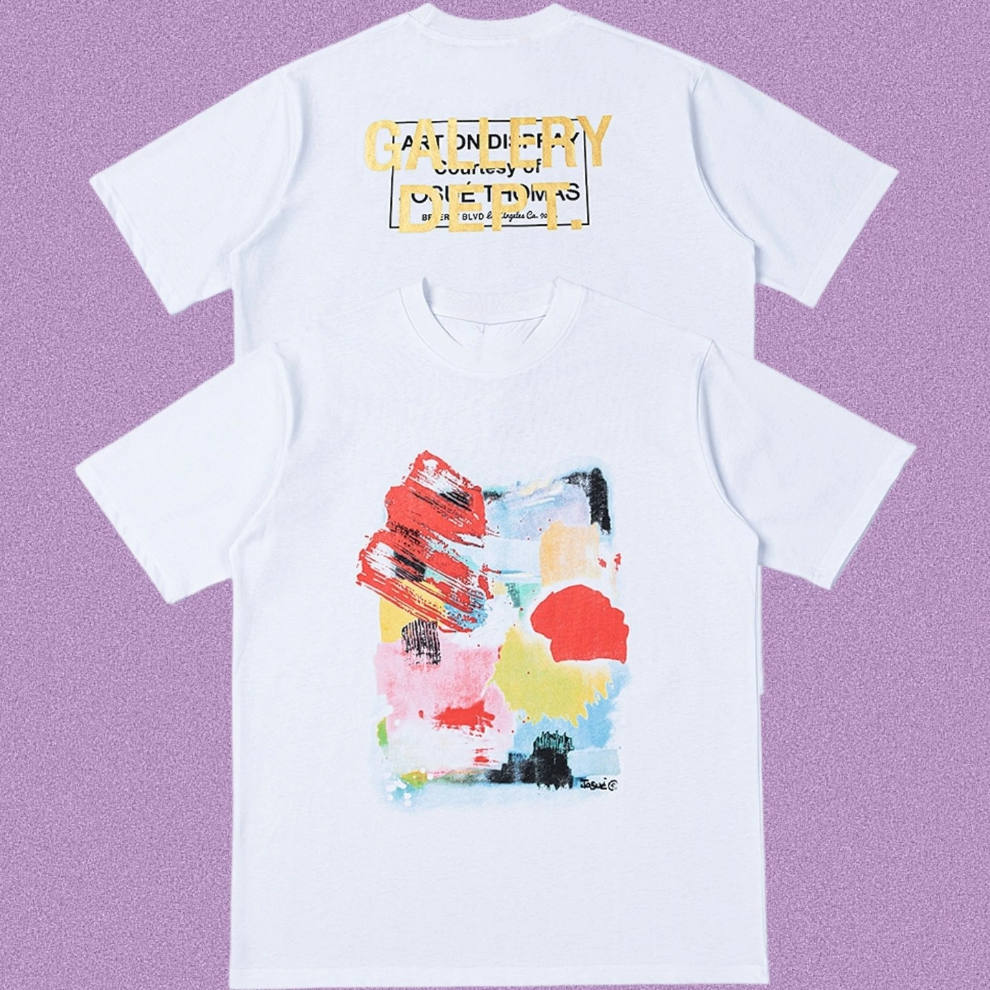 Rare Gall 2026 Ery Dept Short-sleeved Correct Version Letter Print New American Casual High Street Cotton T-shirt Trendy