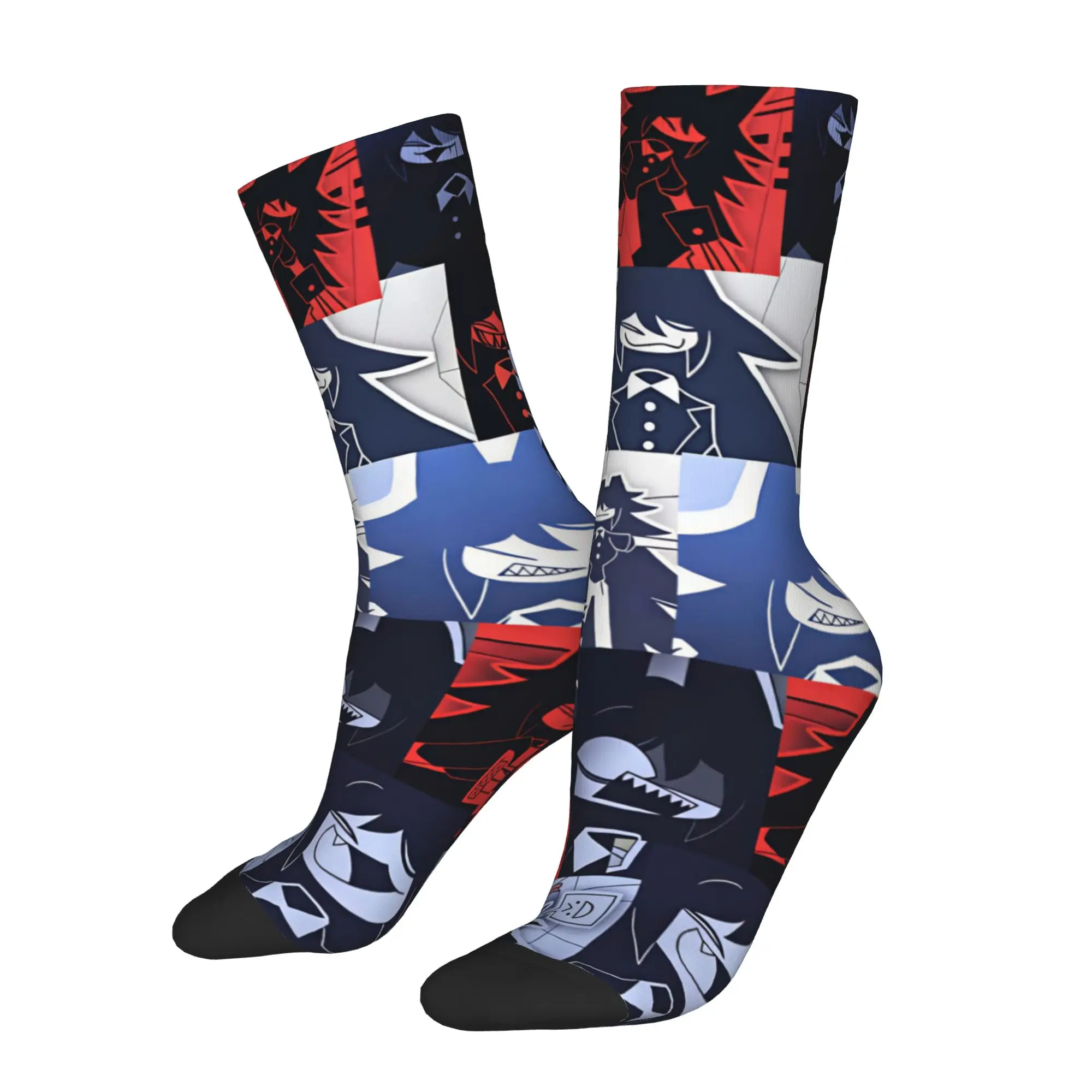 Anime M-Miss C-Circle Men Women Crew Socks Unisex Cool 3D Printed Cartoon Dress Socks