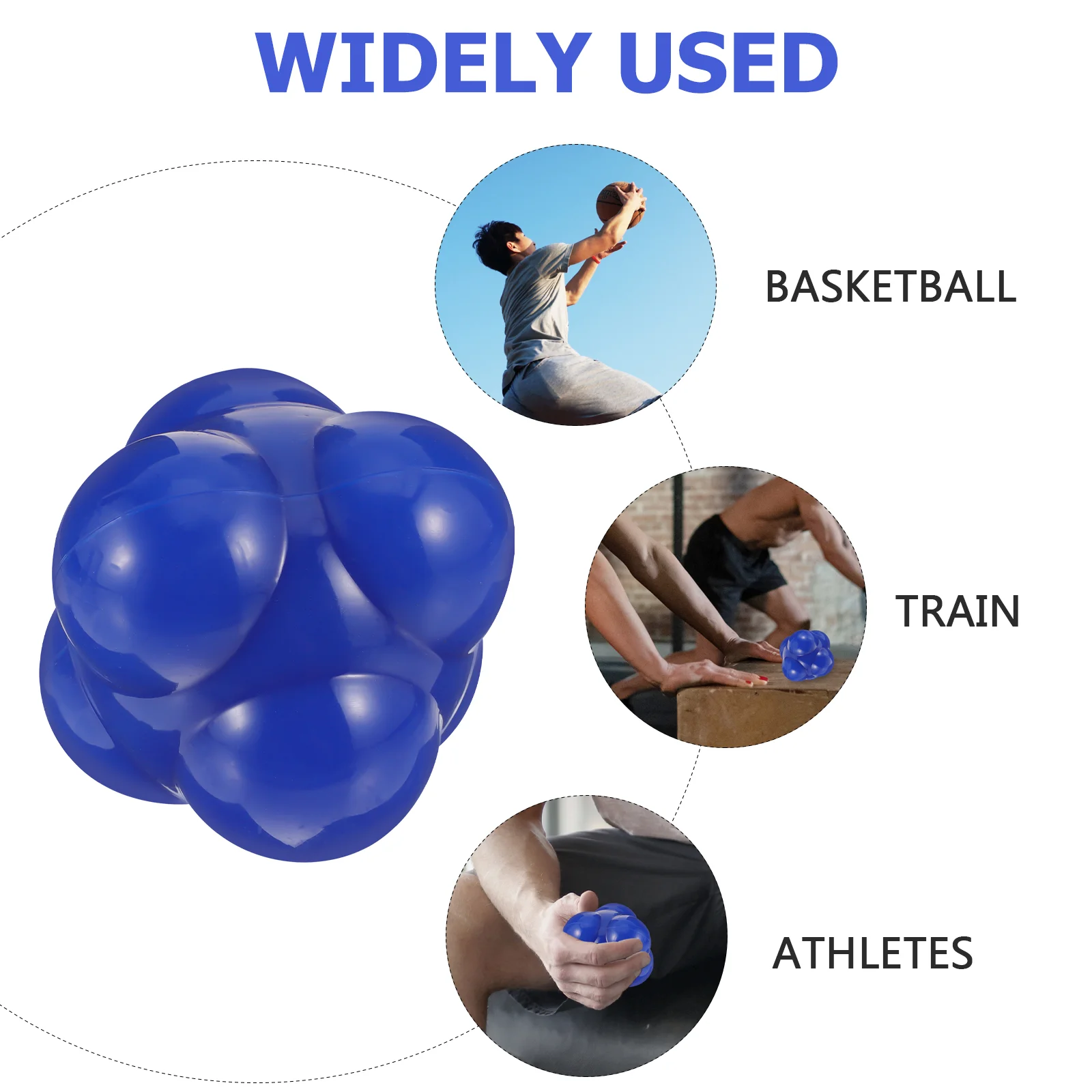 Large Reaction Ball Hexagonal Reaction Ball Fitness Agile Ball Durable Fitness Ball for Home