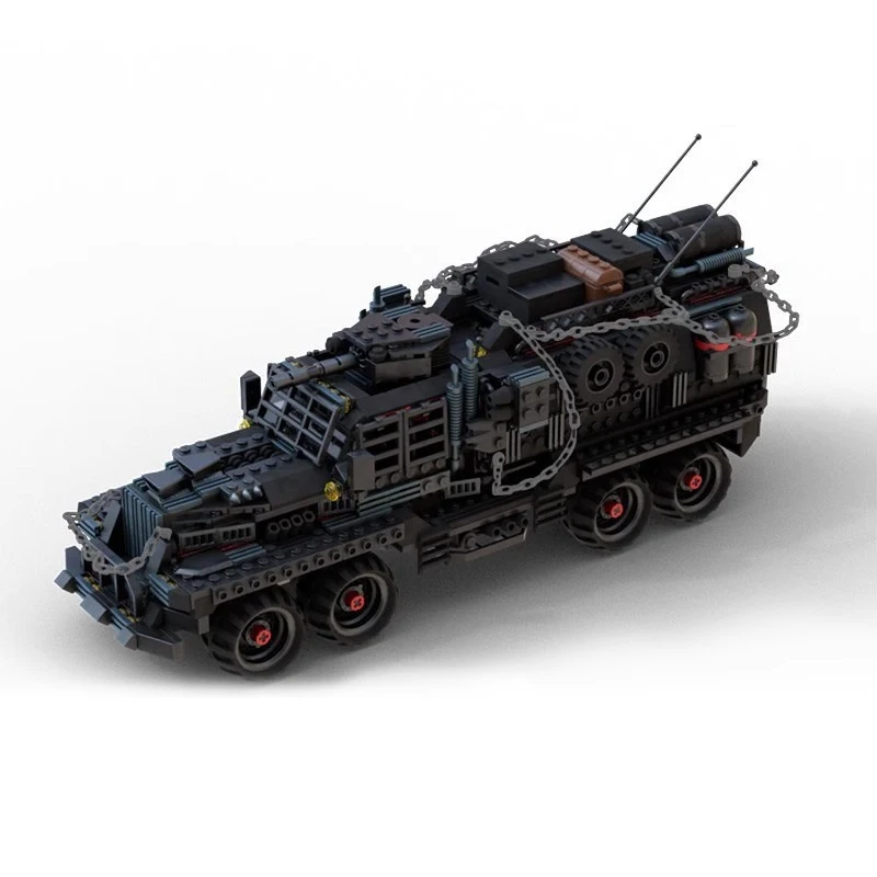 MOC Building Blocks Post-Apocalyptic War Truck Model DIY Assembly Bricks Toy Gift