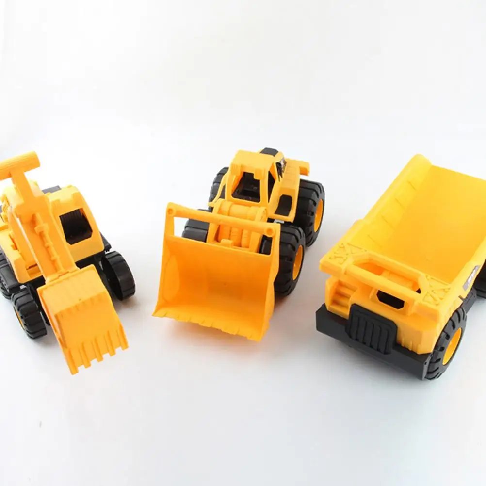 3 PCS Digger Toys for Boys Toddlers Beach Excavator 3-5 Year Old Car Model Accessories Sand Holder Baby